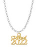 Gold Tone Class of 2022 Charm Necklace