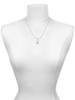 Pink Ribbon ''Help'' Charm Necklace