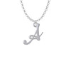Small Gelato Script Initial - A - Charm Necklace