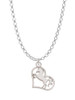 Stallion Silhouette Heart Charm Necklace
