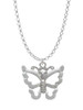 Large Open Butterfly Charm Necklace