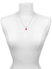 Hot Pink Easter Egg with Color Crystal Dots Charm Necklace