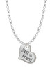 Small ''Best Friend'' Heart Charm Necklace