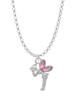 Small Fairy with Pink Wings Charm Necklace