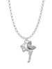 Small Fairy with Clear Wings Charm Necklace