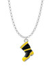 Black and Yellow Firefighter Boot Charm Necklace