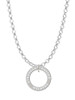 Stronger Braver Smarter Infinity Ring Charm Necklace