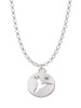 Hummingbird Disc Charm Necklace