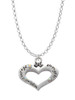 Heart with 3 AB Crystals - Courage Strength Wisdom Charm Necklace