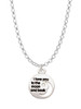 Small I Love You to the Moon Charm Necklace