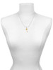 Gold Tone Graduation Hat Charm Necklace