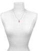 Hot Pink Lightning Bolt Charm Necklace