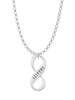 Sister Infinity Sign Charm Necklace