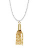Small Gold Tone Tassel Charm Necklace