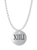 Half Marathon Roman Numeral Charm Necklace