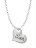 Large ''Coach'' Heart Charm Necklace