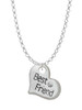 Large ''Best Friend'' Heart Charm Necklace