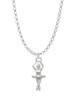 3-D Ballerina Charm Necklace