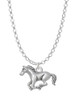 Running Horse - 2 Sided Charm Necklace