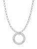 Sister Eternity Ring Charm Necklace
