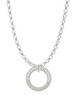 Faithfully Yours Eternity Ring Charm Necklace