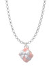 Small 3-D Pink Present Box with Bow Charm Necklace
