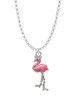 Flamingo with Dangle Legs Charm Necklace