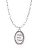 Walk with Jesus Oval Charm Necklace