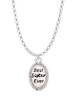 Best Sister Ever Oval Charm Necklace