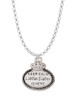 Keep Calm Little Sister is Here Charm Necklace