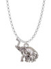 Elephant with Baby Charm Necklace