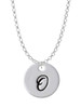 Large Script Letter - O - 3/4'' Disc - Charm Necklace