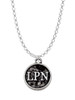 Nurse Caduceus Seal - LPN Charm Necklace
