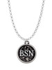 Nurse Caduceus Seal - BSN Charm Necklace
