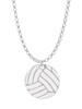 3/4'' Enamel Volleyball Charm Necklace