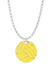 3/4'' Enamel Water Polo Ball Charm Necklace
