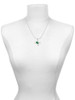 Green Frog with Crystals Charm Necklace