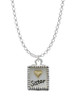 Shadow Box ''Sister'' with Gold Tone Heart Charm Necklace