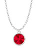 12mm Crystal Rivoli - Red Charm Necklace
