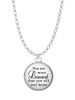 Domed You are more Loved Charm Necklace
