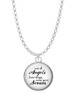 Domed Angels Wear Scrubs Charm Necklace