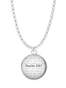 Domed Psalm 23:1 Charm Necklace