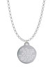 Stainless Steel Disc Stronger Braver Smarter Charm Necklace