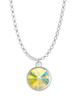 12mm Crystal Rivoli - Clear AB Charm Necklace