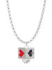 Card Suits Square Spinner Charm Necklace