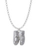 Large Ballet Slippers Charm Necklace