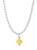Sunflower - 6mm Crystal Bicone Charm Necklace