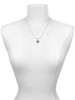 Crystal Green Spinner Charm Necklace