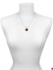 Round - Imitation Cat's Eye - Brown - Charm Necklace