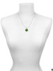 Round - Imitation Cat's Eye - Green - Charm Necklace